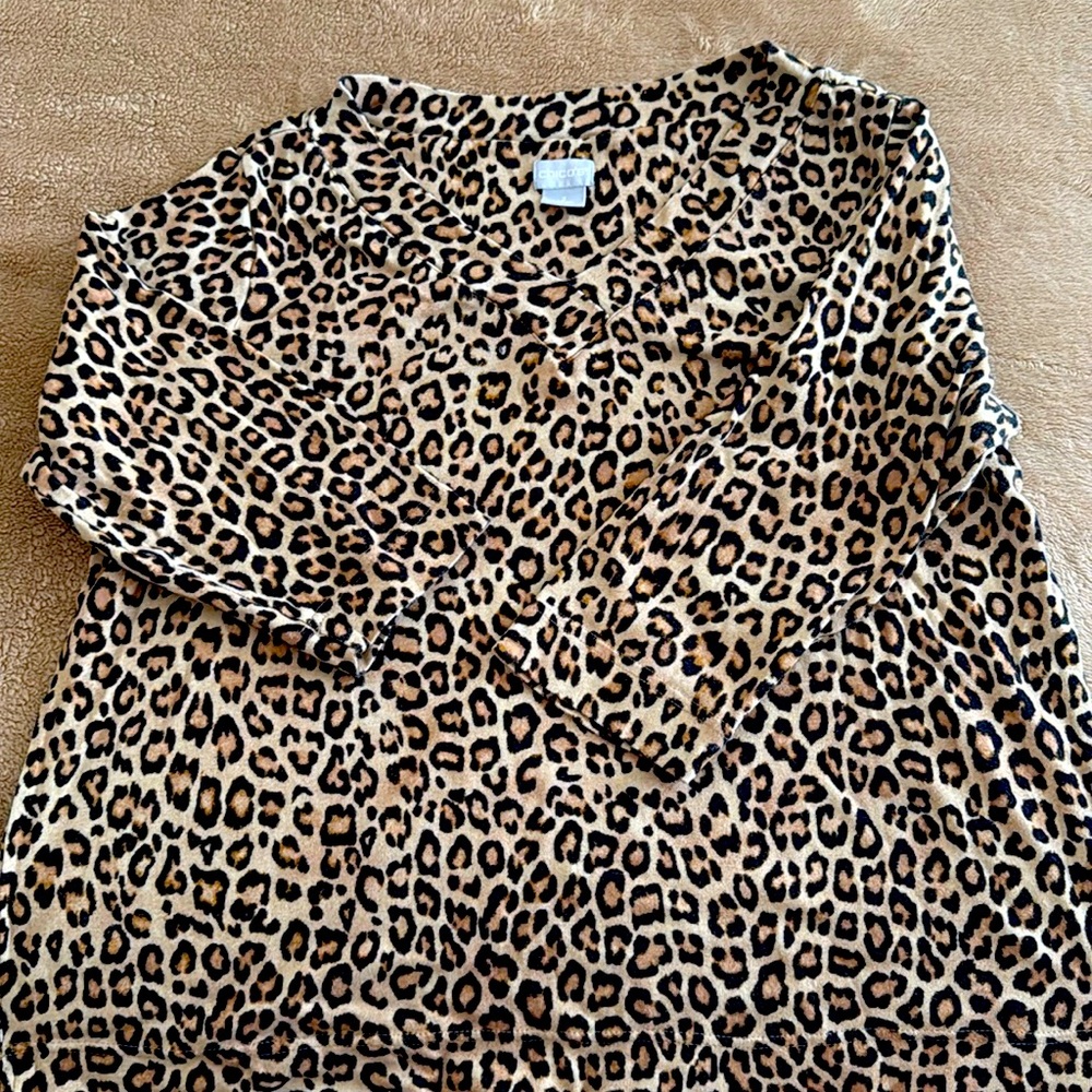 Chico’s Leopard Print T